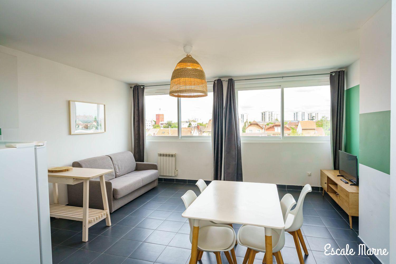 Escale-Marne Fr - 201 - Free Parking - Free Luggage Storage - All Equipped - Linen Included - Washing Machine - Luxury Emma Mattress 160X200 - 10Mn Walk Metro 8 - Rer A - Panoramic View - From 1 To 6 Guests เมซง-อัลฟอร์ ภายนอก รูปภาพ